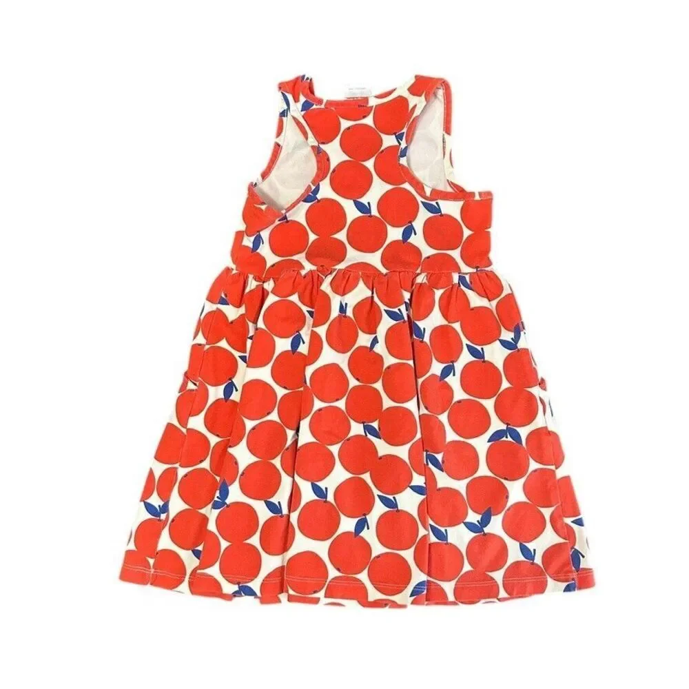 Hanna Andersson Dress & Floral Pants‎ Bundle Girls 100/ 4US Orange Pink Floral